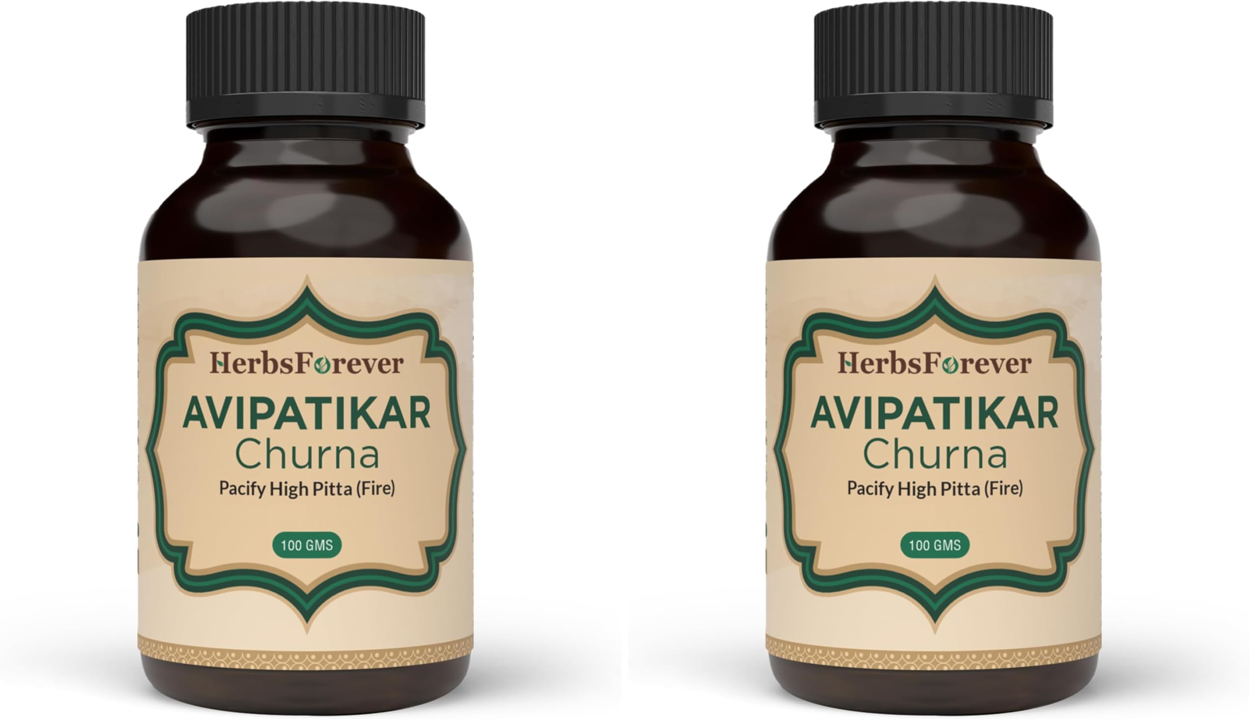 Herbsforever Avipatikar Churna | Ayurvedic Digestive Support | Non-GMO & Vegan | 100 GMS (Pack of 2)