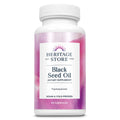 HERITAGE STORE Black Seed Oil 650mg | Nigella Sativa Capsule Supplement