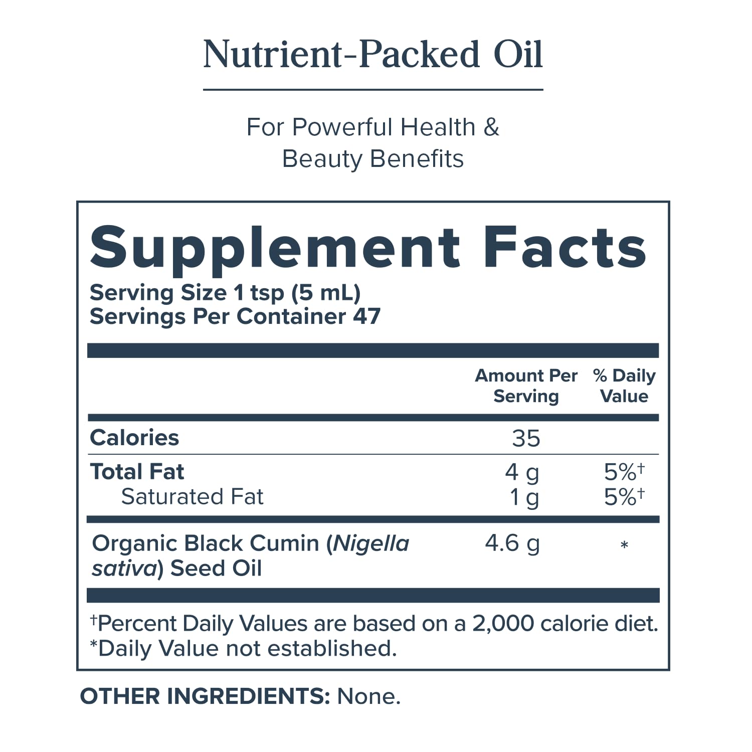 HERITAGE STORE Organic Black Seed Oil – Cold-Pressed Nigella Sativa, Thymoquinone, Vegan 8oz