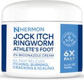 Hermon Jock Itch Cream - Antifungal Ringworm & Psoriasis Treatment for Humans, 100ml