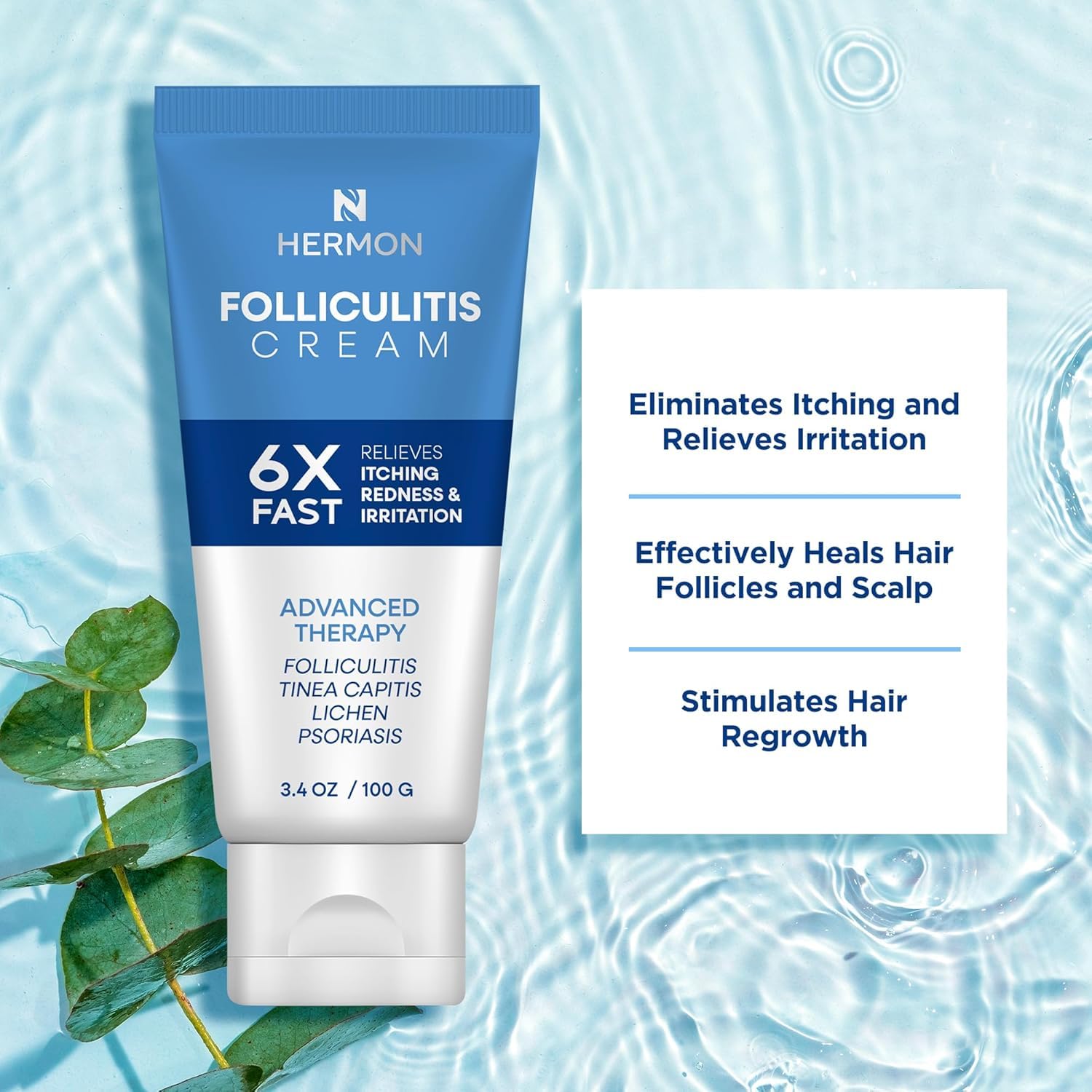 Hermon Folliculitis Cream & Tea Tree Antifungal Soap – Scalp, Face & Body Care