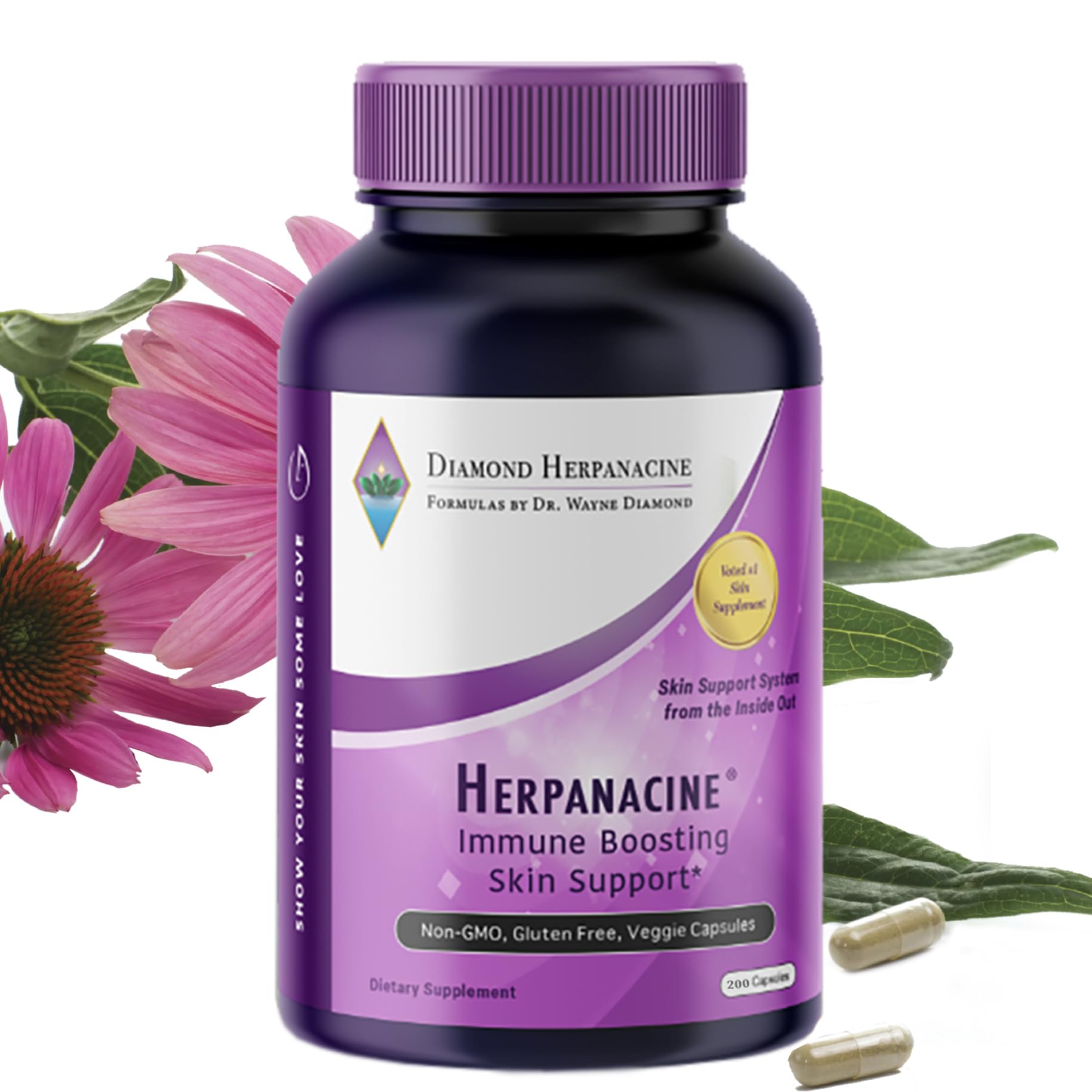 Herpanacine Diamond – Natural Skin Care & Immune Support (200 Count)