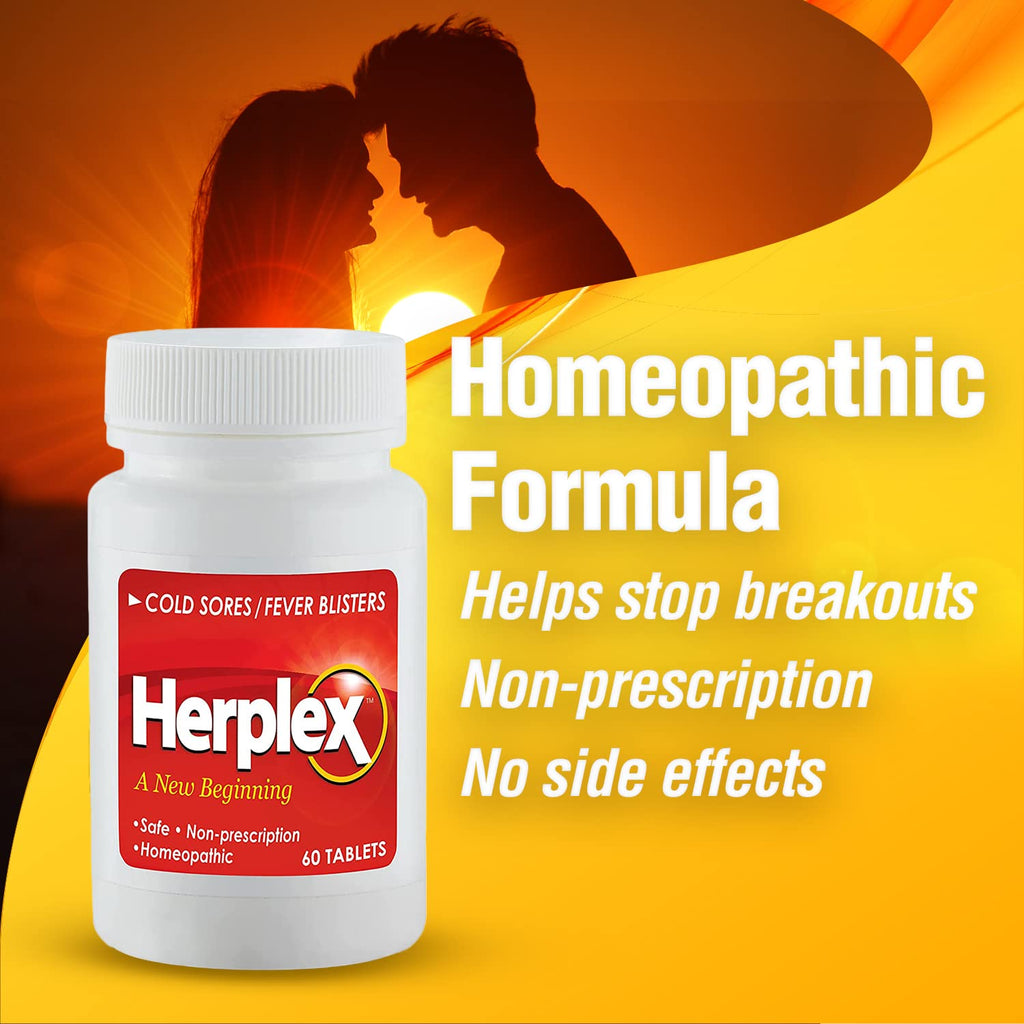 Herplex Premium Tablets | Nonprescription Cold Sore Relief (120 Tablets)