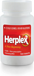 Herplex Premium Tablets | OTC Cold Sore Relief, Homeopathic Formula – 120 Tablets