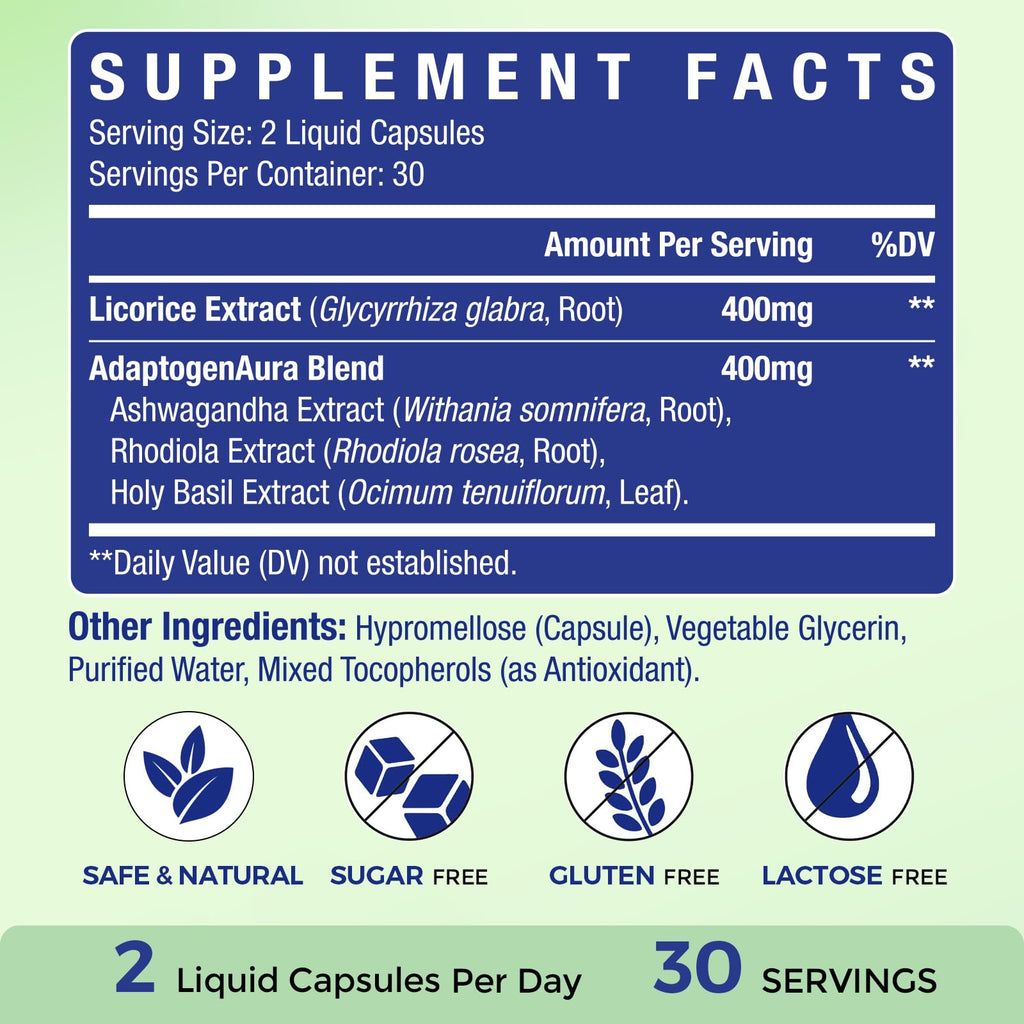 Hesperilyntis Licorice Root Adaptogen Supplement | Cortisol Support, Relaxation & Sleep