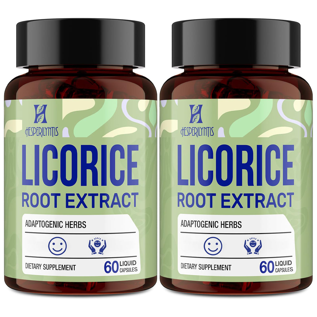 Hesperilyntis Licorice Root Liquid Capsules - Adaptogens for Stress & Sleep | 120 Caps