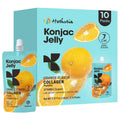 Hethstia Orange Konjac Jelly with Collagen – 10 Pouches | Keto, Sugar-Free, Gluten-Free, Vitamin C