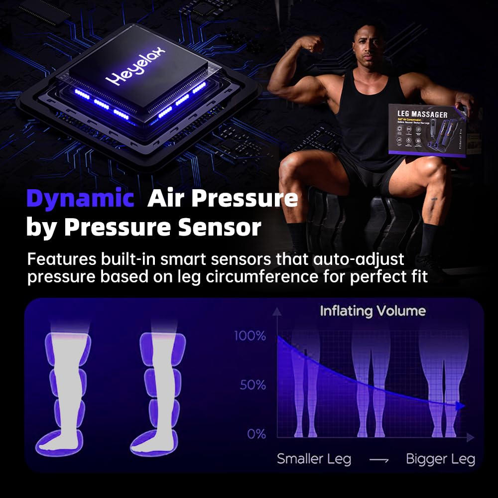 Heyelax Leg Compression Massager – Circulation & Recovery (Large)