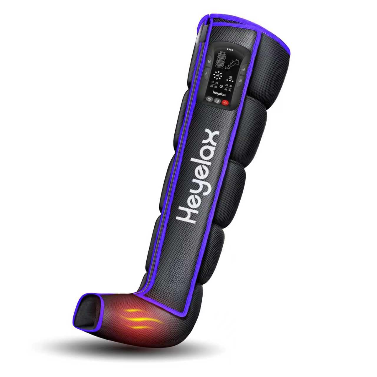 Heyelax Cordless Leg Massager for Circulation & Recovery – 6 Modes, 8 Intensities, Heat