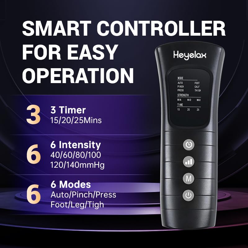 Heyelax Leg Compression Massager – Circulation & Recovery (Large)