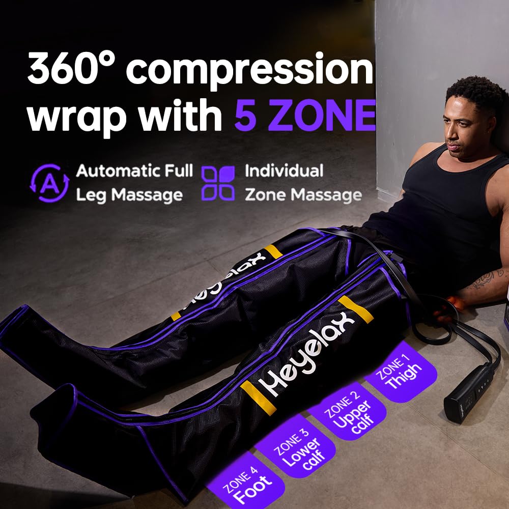 Heyelax Leg Compression Massager – Circulation & Recovery (Large)