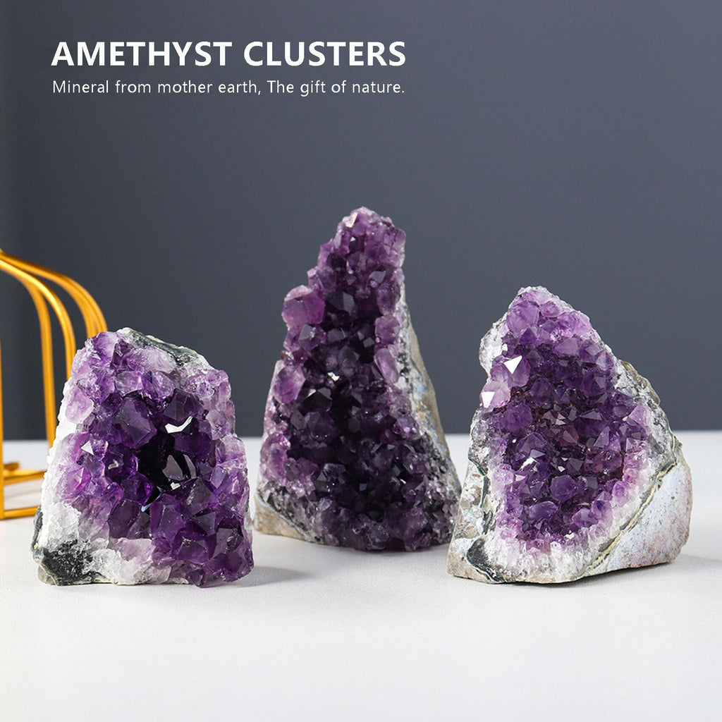 HIBCIGA Amethyst Cluster Geode – Purple Quartz Crystals, 8-9 lb