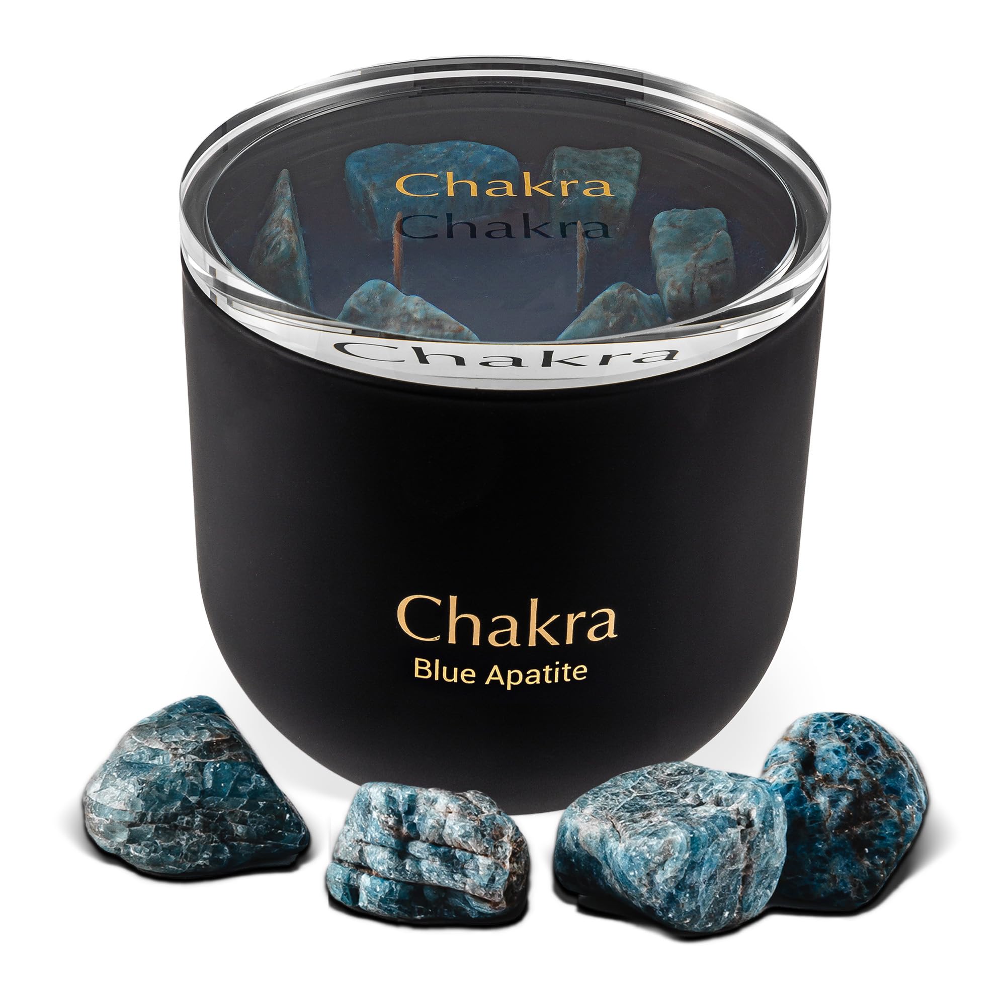 Hidden Label Healing Crystal Candle | Chakra Collection, Wood Wick, 12oz