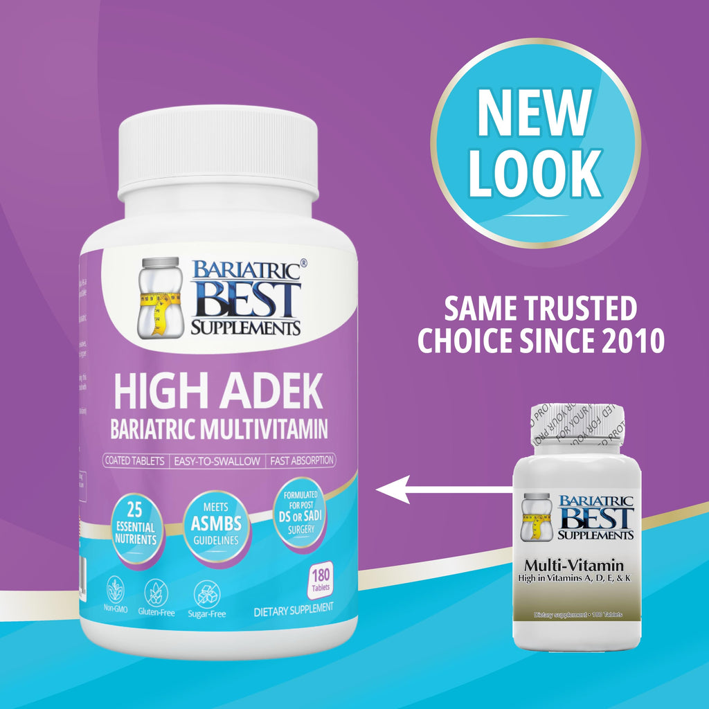 High ADEK Bariatric Multivitamin for Post DS/SADI Surgery – 180 Tablets