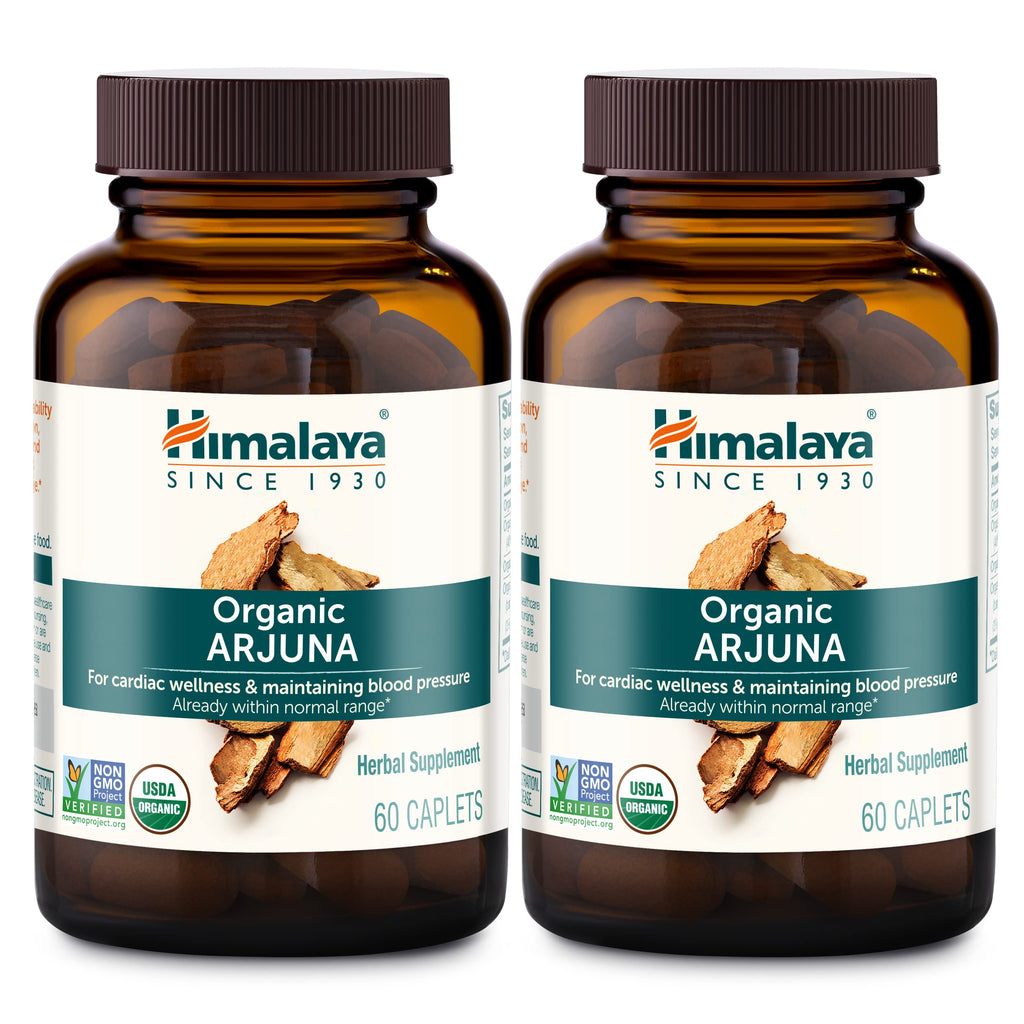 Himalaya Organic Arjuna - Blood Pressure Support, 700mg, 60 Count (Pack of 2)