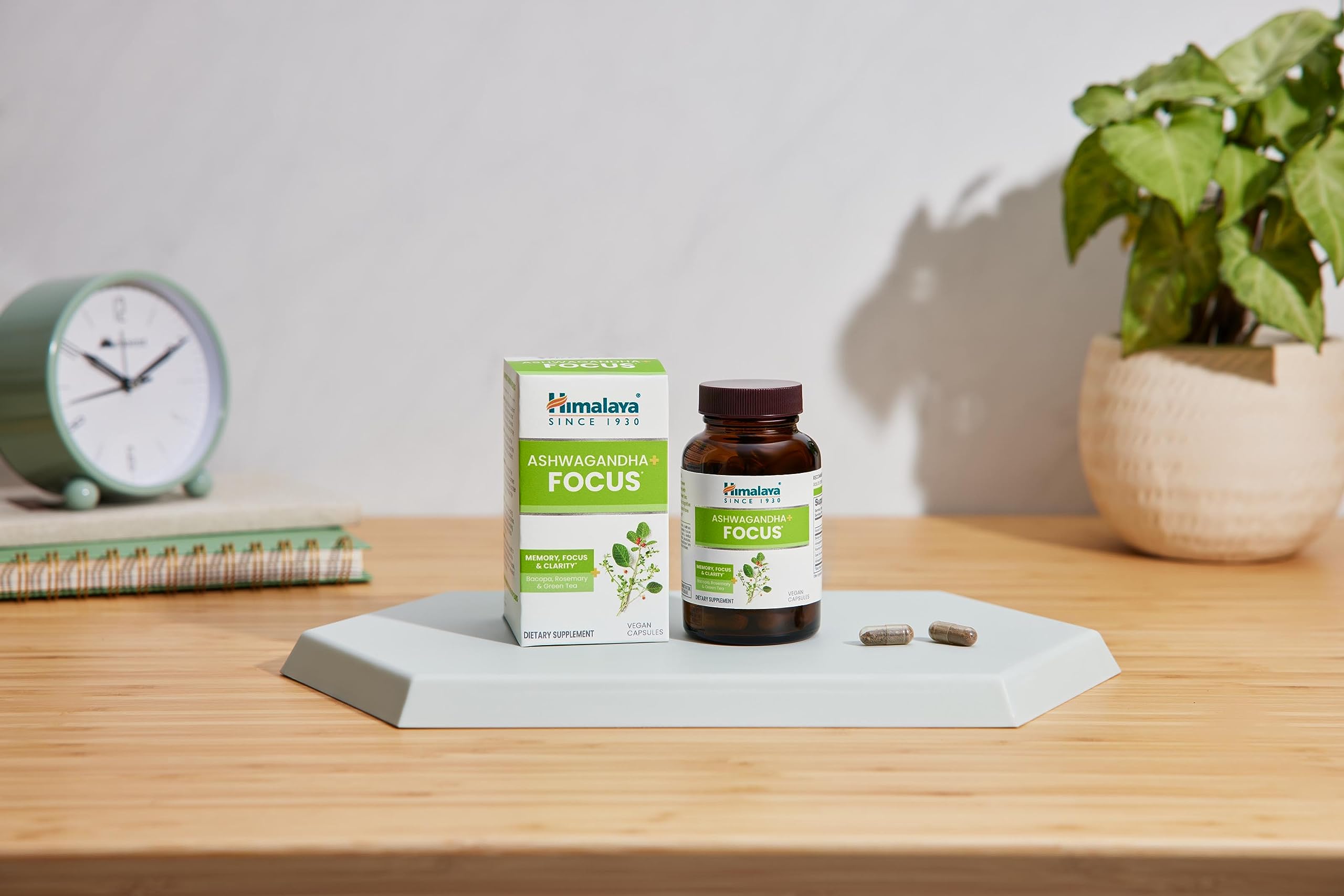 Himalaya Ashwagandha+ Focus – Nootropic Memory & Clarity (Vegan, Non-GMO)