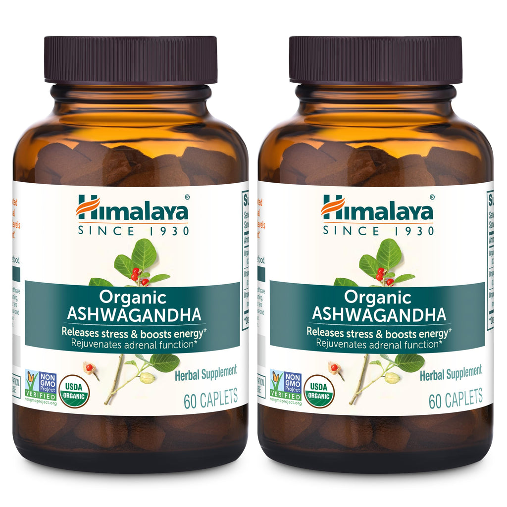 Himalaya Organic Ashwagandha Root – 120 Day Supply | Stress Relief & Energy Support