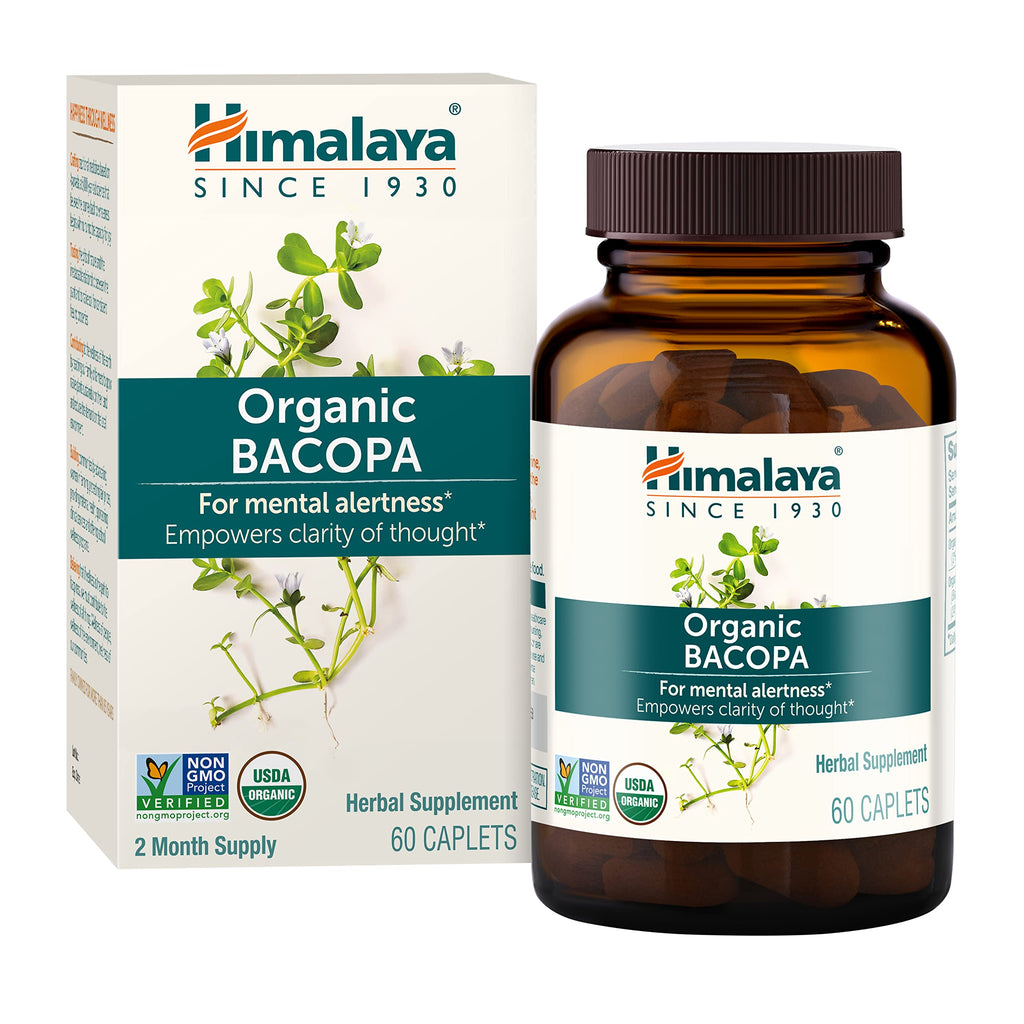 Himalaya Bacopa Monnieri Nootropic – Organic 750 mg, 60 Caplets