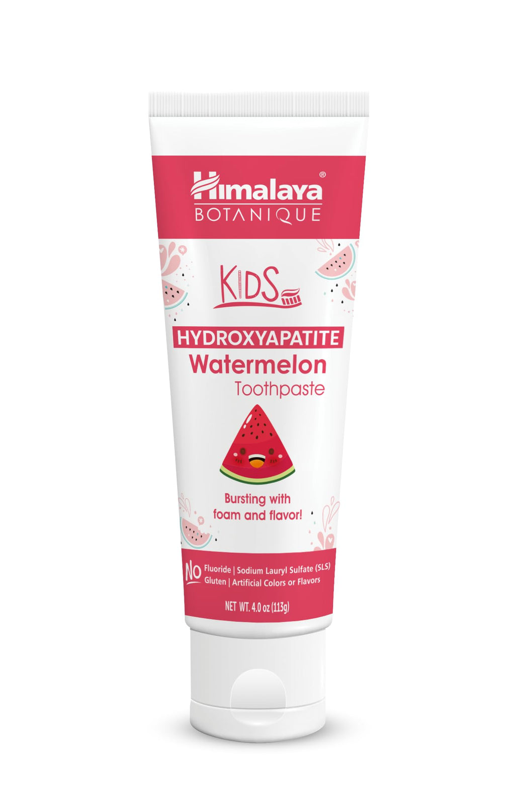 Himalaya Botanique Kids Hydroxyapatite Toothpaste – Watermelon Flavor, Fluoride-Free, Vegan, Gluten-Free 4 oz