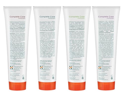 Himalaya Botanique Complete Care Toothpaste – Herbal 4-Pack, Fluoride Free, SLS Free