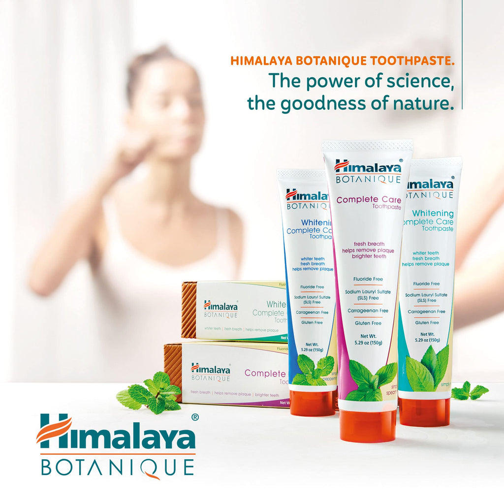 Himalaya Botanique Complete Care Toothpaste – Spearmint, Fluoride Free, SLS Free