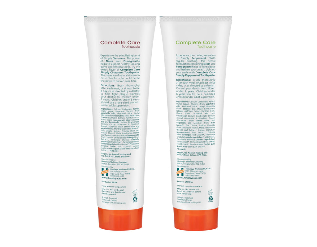 Himalaya Botanique Complete Care Toothpaste – Herbal, Fluoride Free