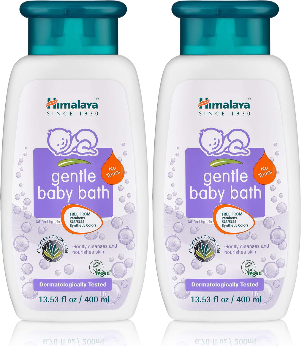 Himalaya Gentle Baby Bath - 13.53 oz Pack of 2 | Tear-Free, Mild Cleanser