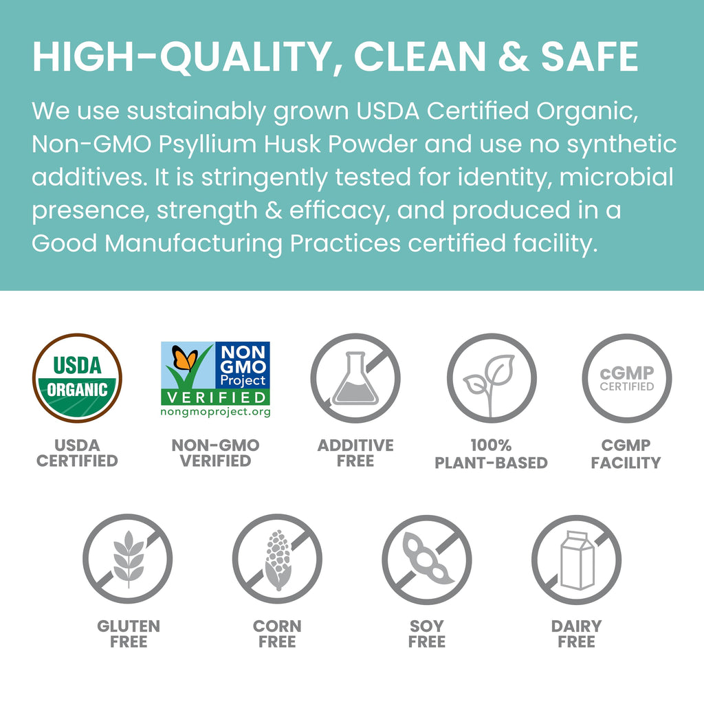 Himalaya Organic Psyllium Husk Powder – Daily Fiber, 12 oz