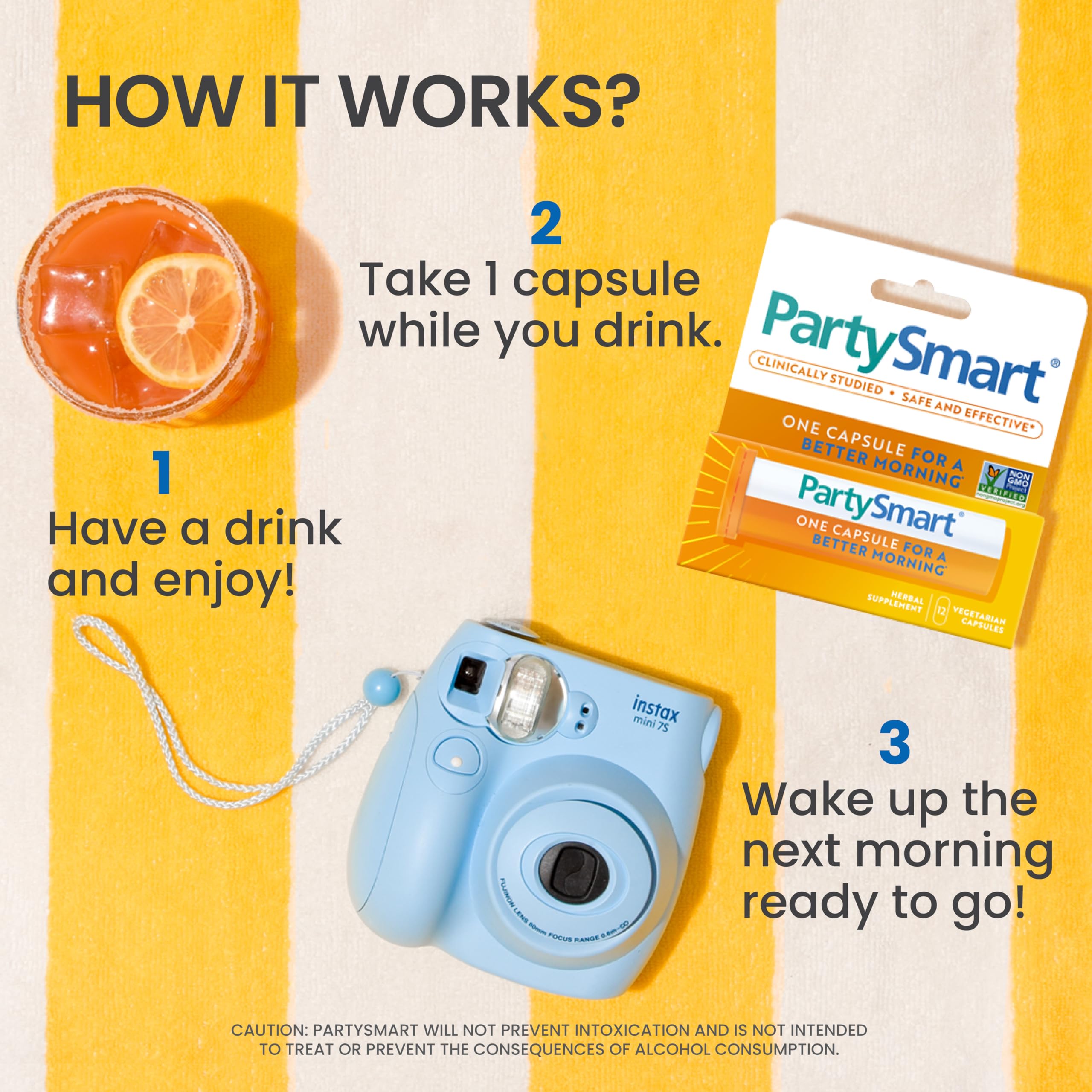 Himalaya PartySmart, 12-Capsule Tube – Plant-Based Morning-After Support