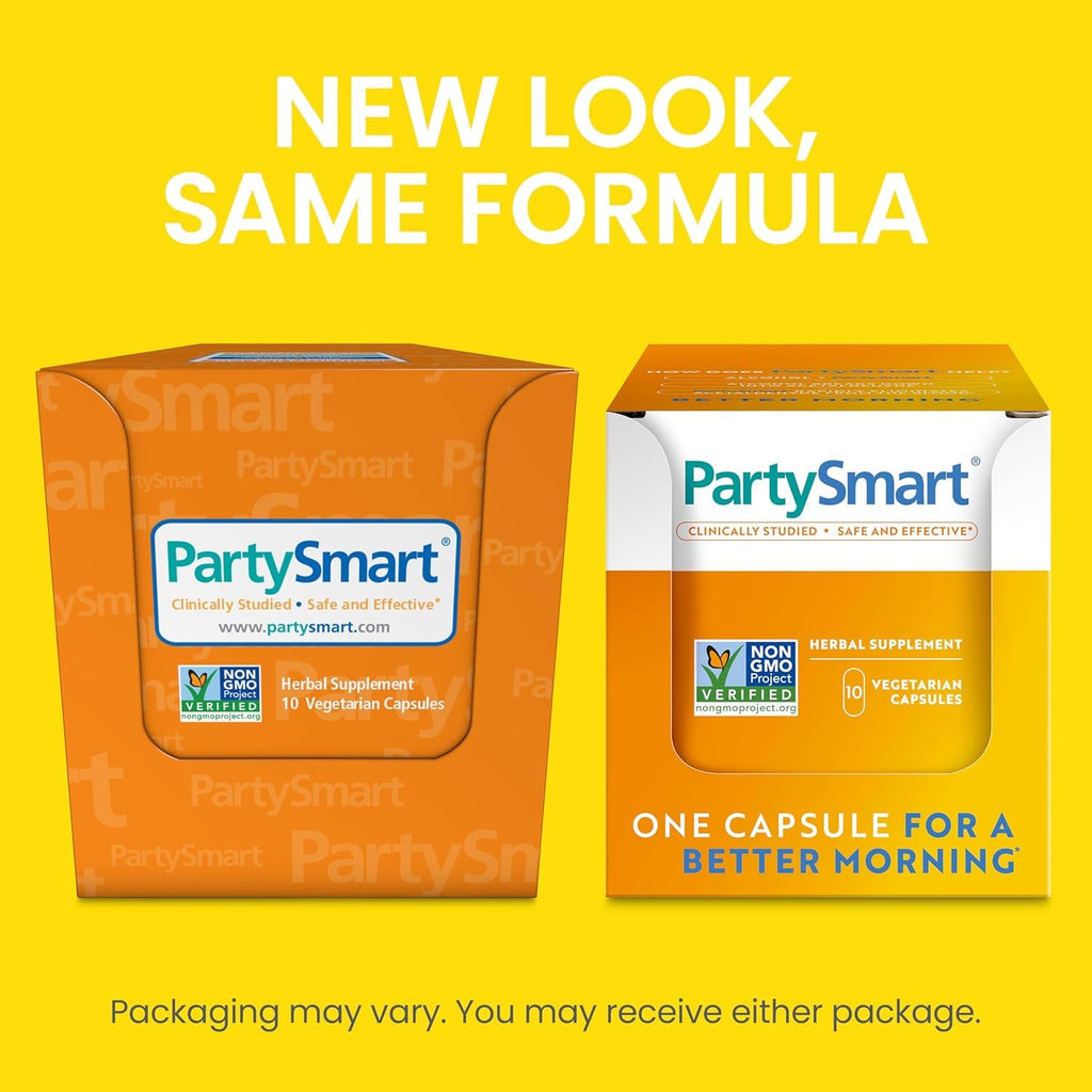 Himalaya PartySmart | 10 Capsules for a Smoother Morning After Drinking – Plant-Based, Vegan, Gluten Free