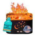 Himalayan Salt Lamp Diffuser 7-Color Flame • 200mL Humidifier & Aroma Diffuser