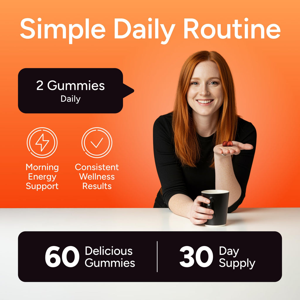 Himalayan Shilajit Gummies with KSM-66 Ashwagandha – Energy Support 60ct