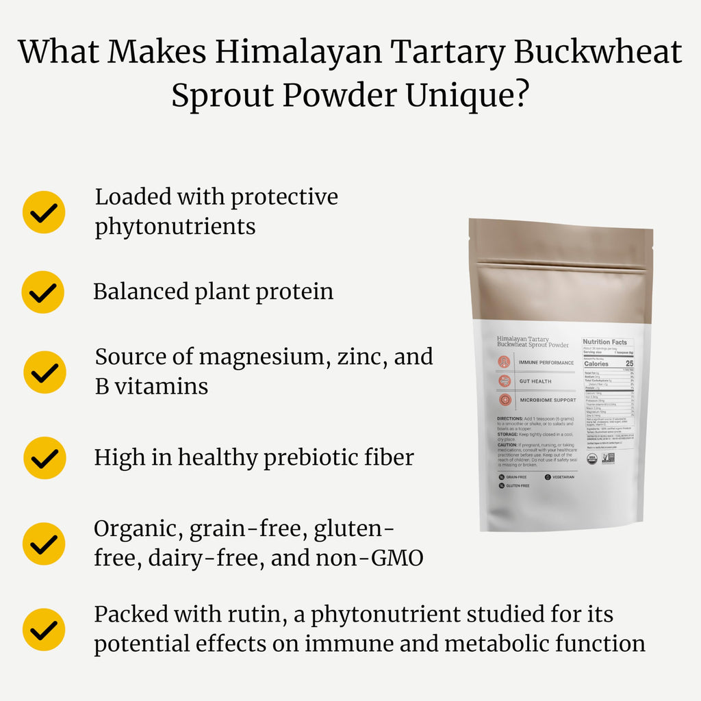 BIG BOLD HEALTH Himalayan Tartary Buckwheat Sprout Powder — Immune-Supporting Superfood