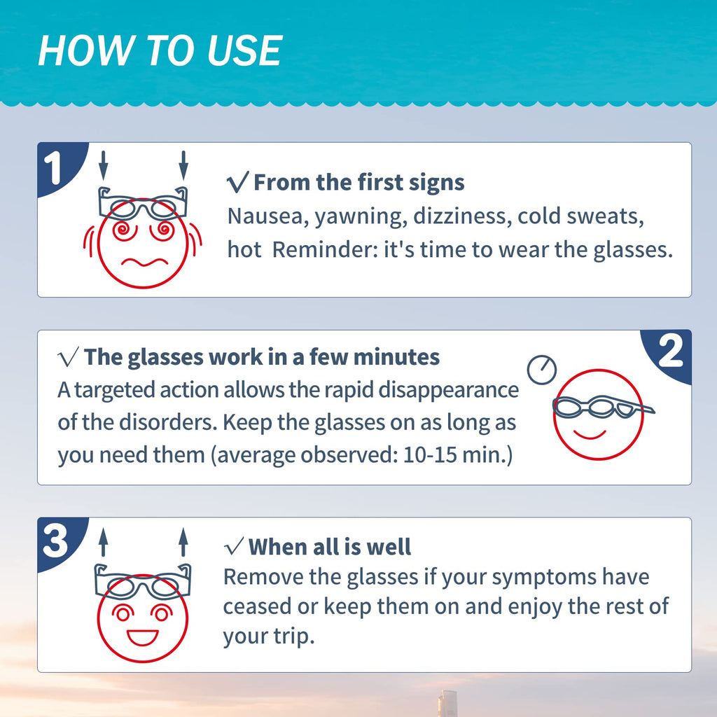 Hion Kids Anti-Motion Sickness Smart Glasses – Ultra-Light Travel Glasses for 3-8 Year Olds (White)
