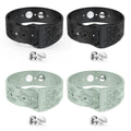 Hion Motion Sickness Bracelets — 2 Pairs (Black + Beryl) Acupressure Nausea Bands