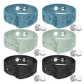 Hion Motion Sickness Wristbands — 3-Pair Acupressure Bands for Motion, Morning, and Pregnancy Nausea (Blue / Beryl / Black)