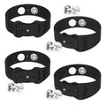 Hion Motion Sickness Bracelets – 2 Pairs Black Acupressure Wristbands for Travel, Morning Sickness & Pregnancy Nausea
