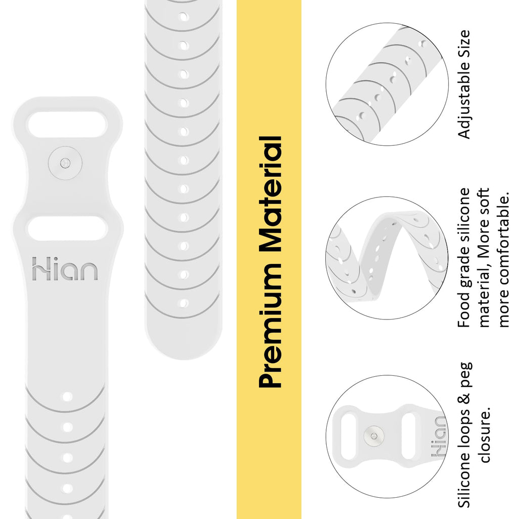Hion Motion Sickness Bracelets — Acupressure Wristbands (3 Pairs: Black Blue White)