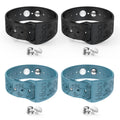 Hion Motion Sickness Bracelets – 2 Pairs Black & Blue Acupressure Nausea Bands