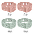 Hion Motion Sickness Wristbands – 2 Pairs (Pink & Beryl) Acupressure Nausea Bands