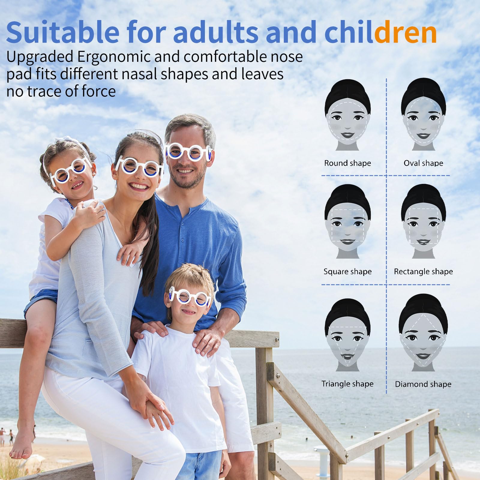 Hion Motion Sickness Glasses - Ultra-Light, No-Lens Liquid Glasses for Cars, Boats & Planes