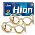 Hion Motion Sickness Glasses – Ultra-Light No-Lens Liquid Glasses for Cars, Seas & Air Travel (Cream, 2 Pairs)