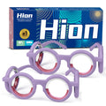 Hion Motion Sickness Glasses — 2 Pairs, Liquid Circle, Travel-Ready Relief for Cars, Boats & Planes