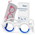 Hion Motion Sickness Glasses - Ultra-Light, Travel-Ready Relief for Carsickness, Seasickness & Airsickness (New-Red)