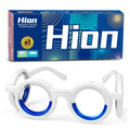 Hion Motion Sickness Glasses - No Lens Liquid Horizon Tech for Travel Comfort