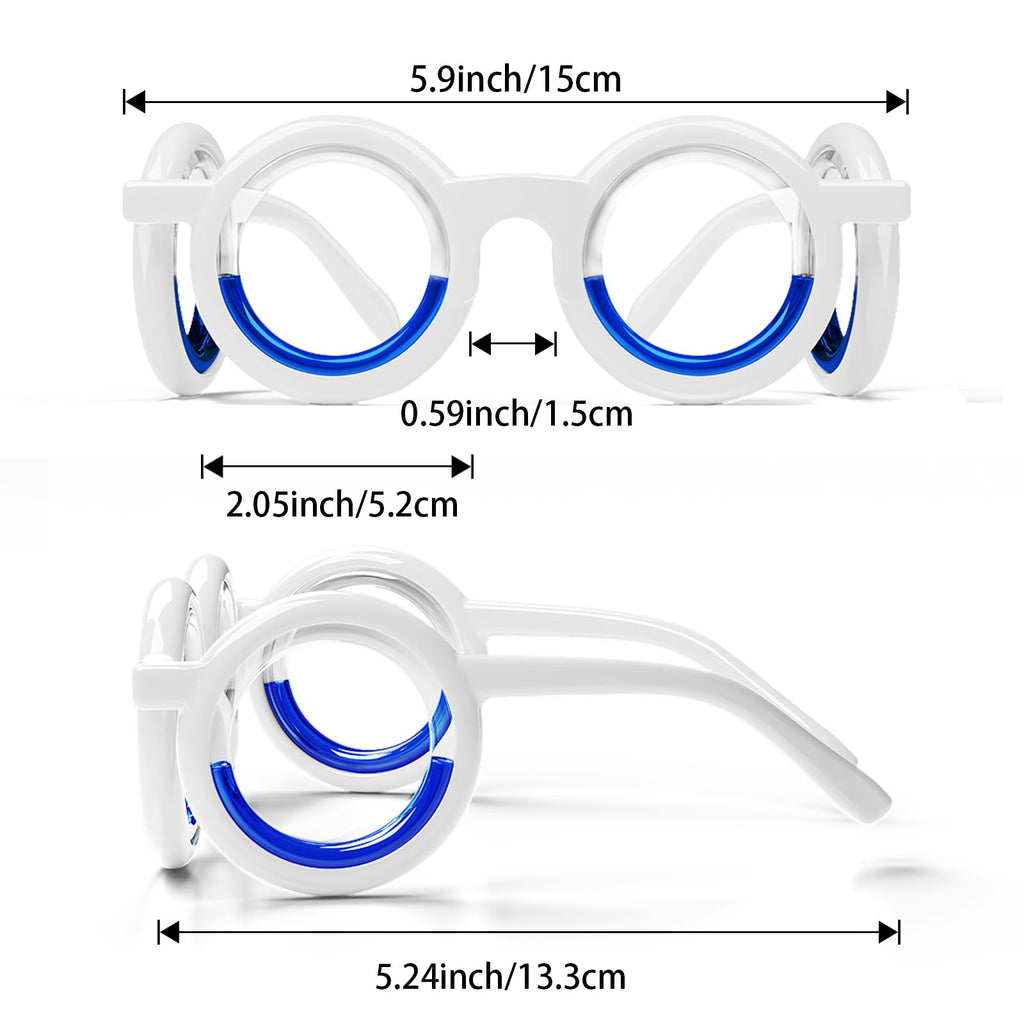 Hion Motion Sickness Glasses - Ultra-Light, No-Lens Liquid Glasses for Cars, Boats & Planes