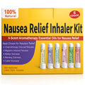 Hion Nausea Relief Inhaler 6-Pack for Motion Sickness & Morning Sickness | Natural Mint Aromatherapy