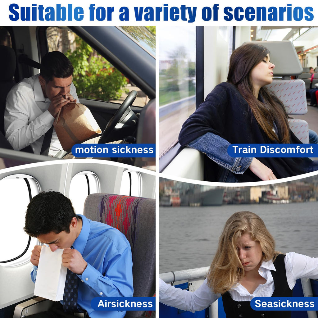 Hionfurt 64ct Motion Sickness Patches – Non-Drowsy Travel Sea Sickness Patches, 72-Hour Wear