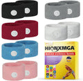 HIONXMGA 6 Pairs Motion Sickness Bands – Natural Acupressure Wristbands for Travel Nausea Relief