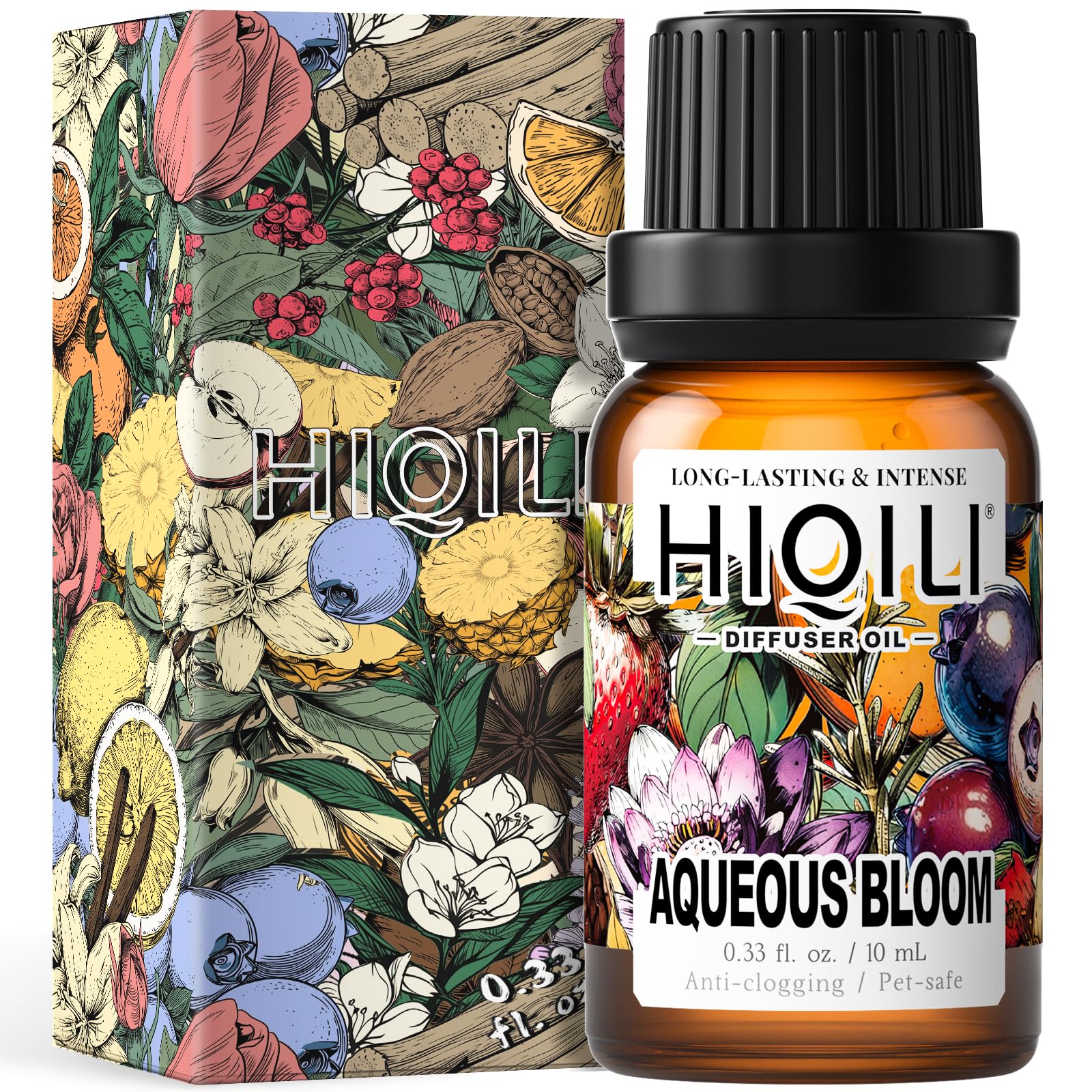 HIQILI Aqueous Bloom Diffuser Oil – Long-Lasting Scent for Large Spaces | Pets & Home (0.34 fl oz)